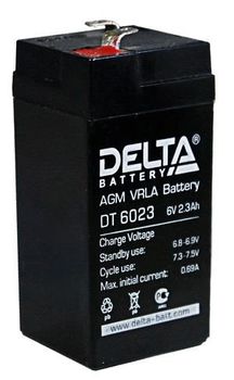 Аккумулятор Pb DELTA 6V 2300 mAh DT 6023