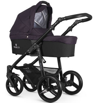 Детская коляска 2 в 1 Venicci Soft Plum (на черном шасси)