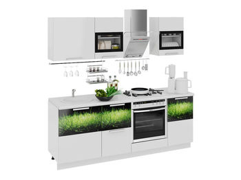 Кухонный гарнитур Фэнтези Белый универс, Грасс 2,1м