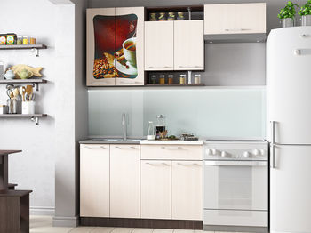 Кухонный гарнитур Легенда 8 1200 Дуб выбеленный-Венге